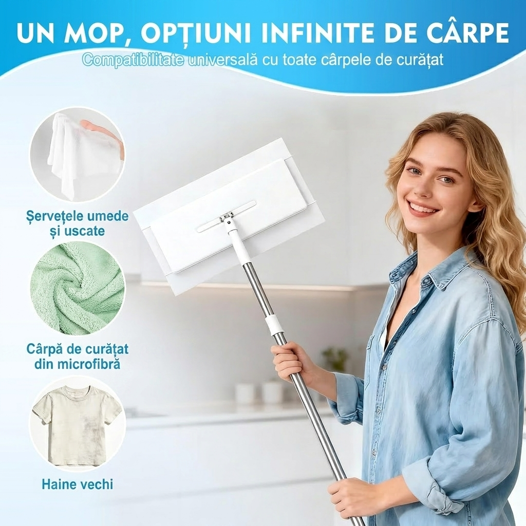 Mop Flat Curățare Rapidă