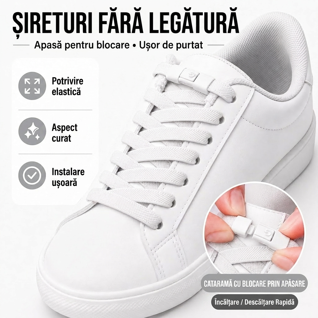 Șireturi Elastice Fără Nod