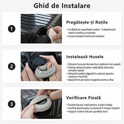 Protecții Silicon Roți Troler
