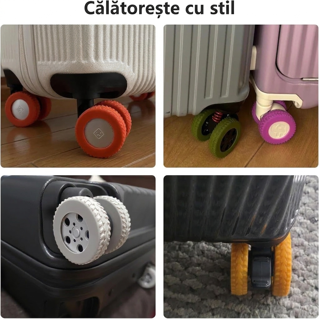 Protecții Silicon Roți Troler
