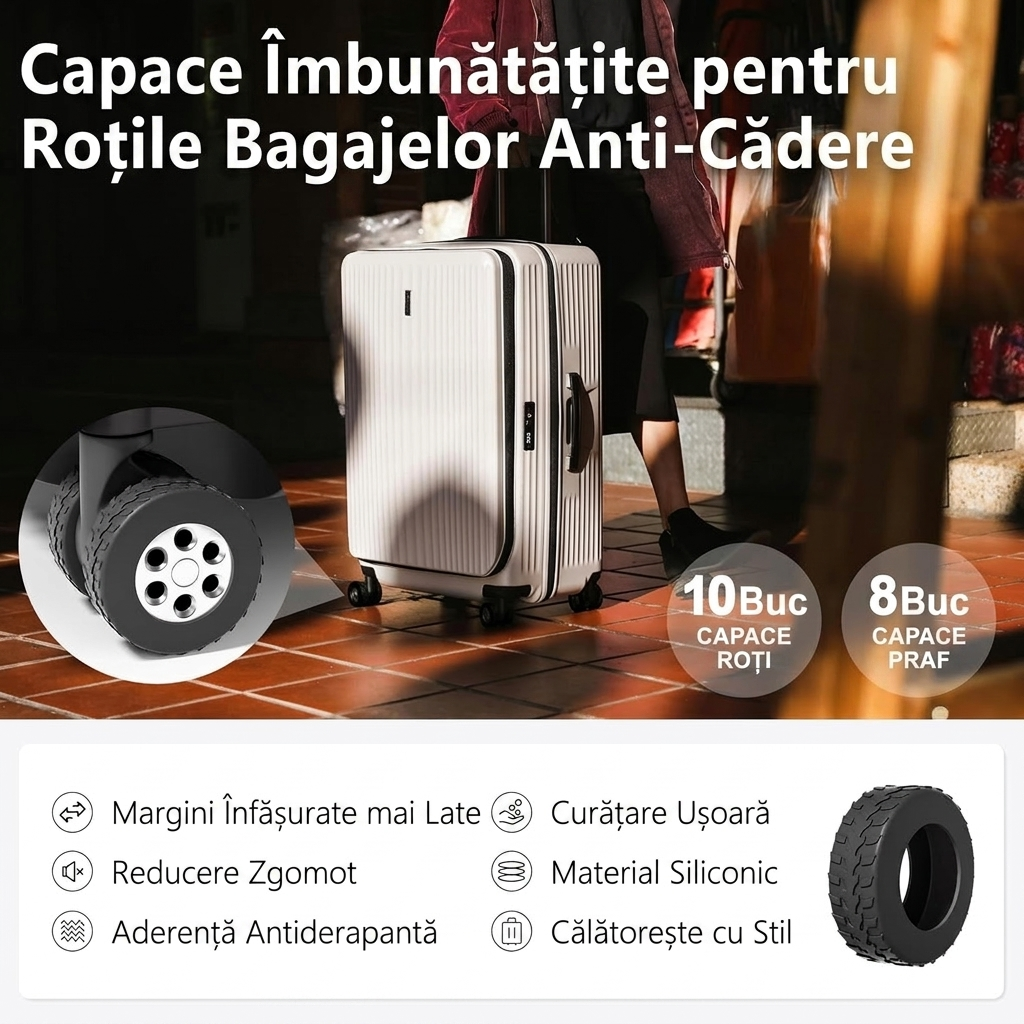Protecții Silicon Roți Troler