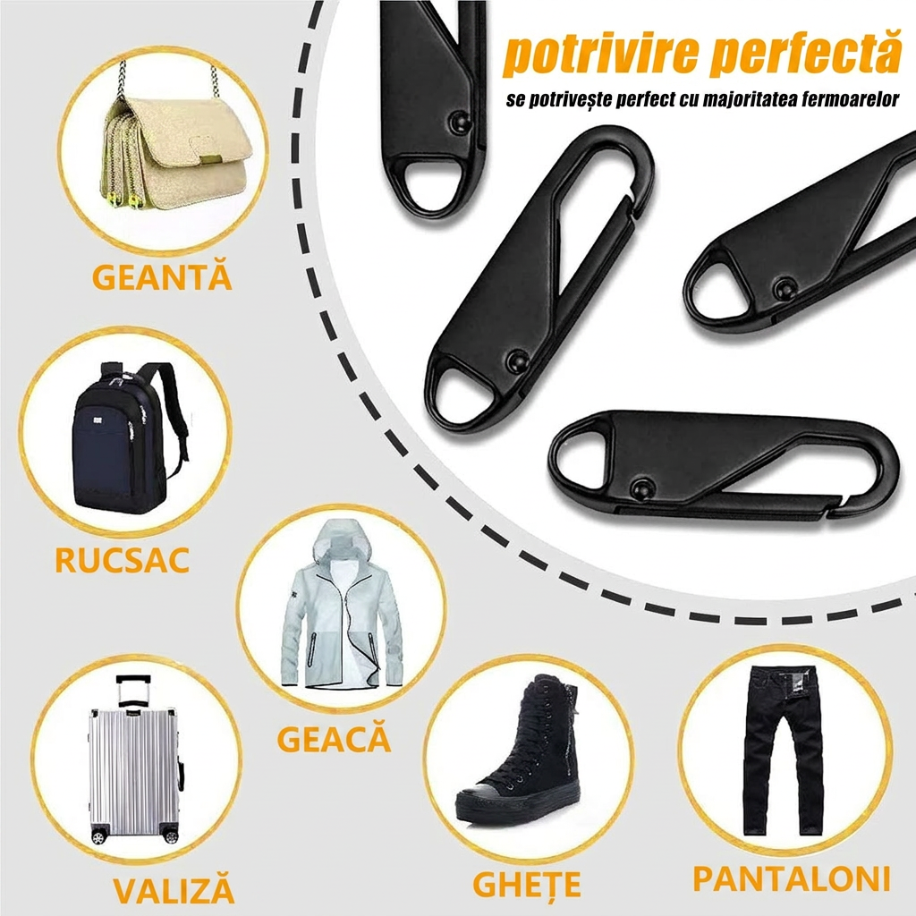 Tragă Fermuar Metalică