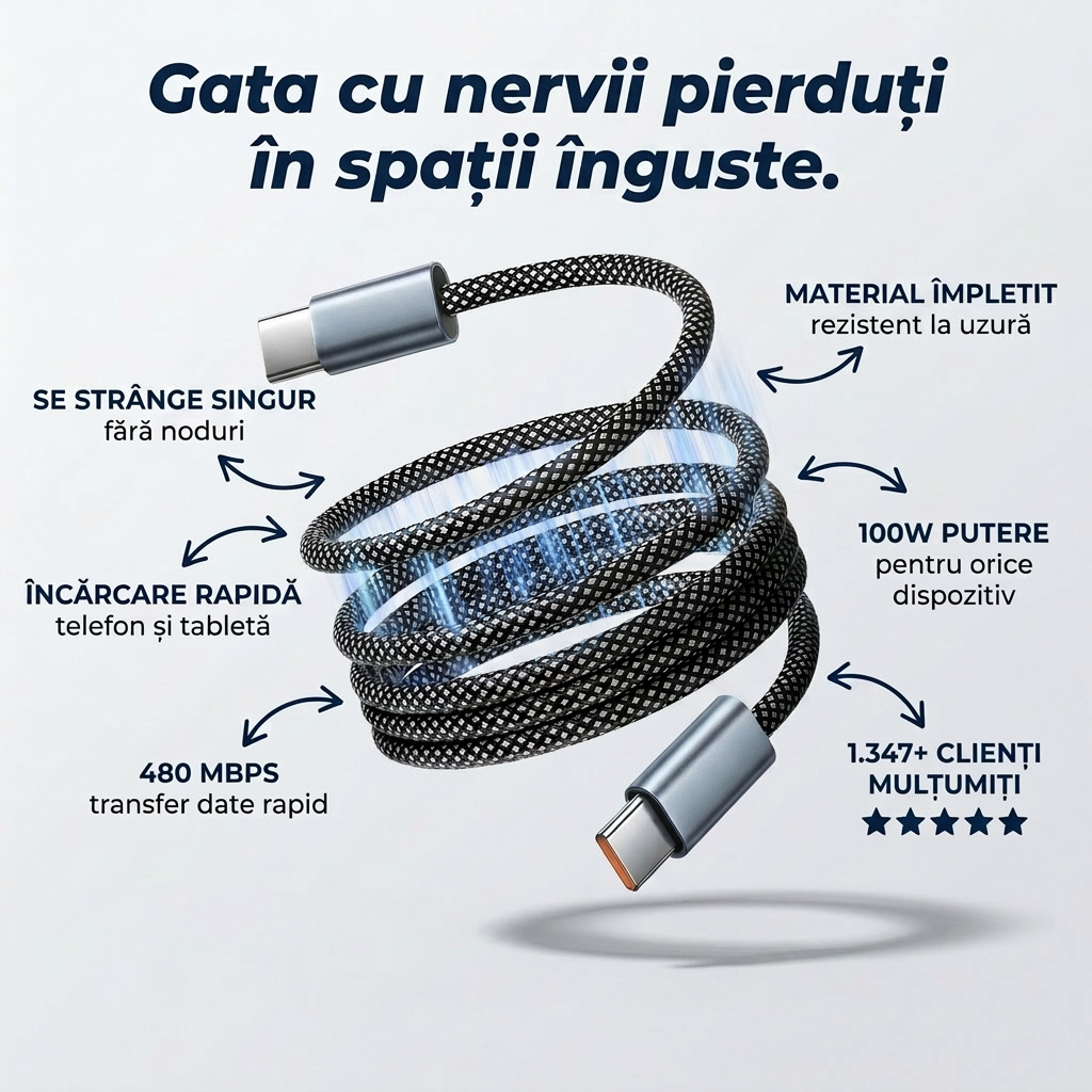 Cablu Magnetic USB-C