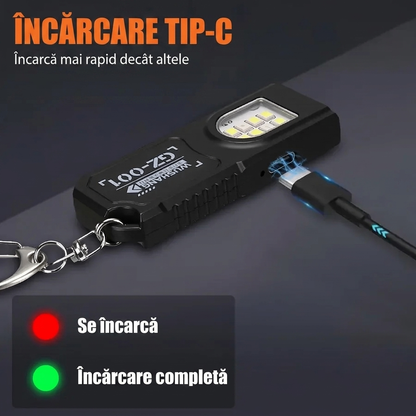 Lanternă Breloc LED Reîncărcabilă