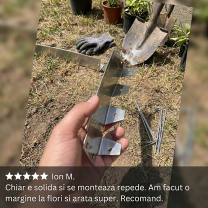 Bordură Metalică Flexibilă Grădină