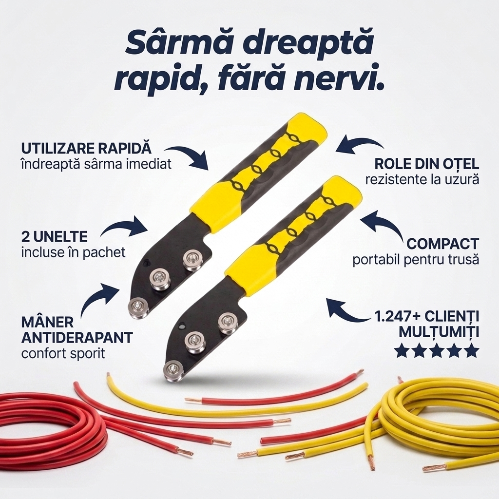 Îndreptător Sârmă Portabil