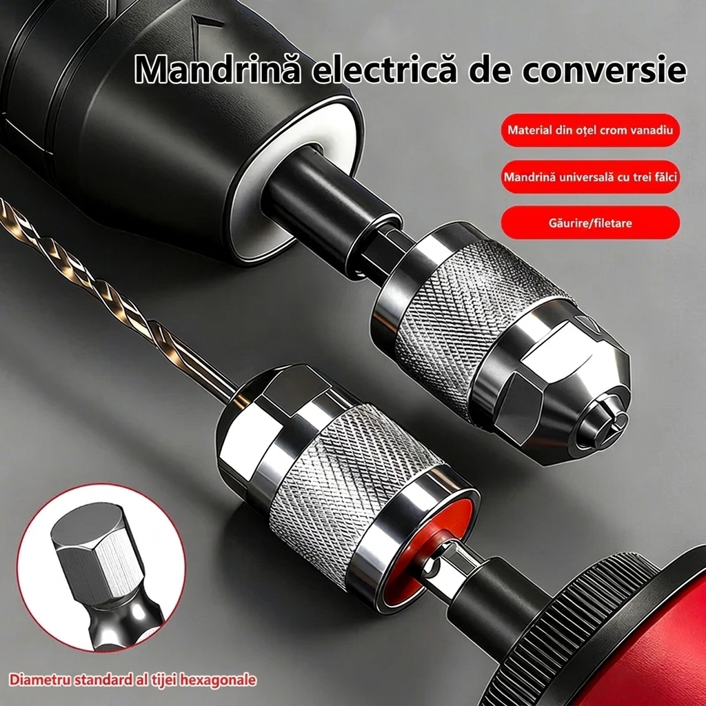 Adaptor Hexagonal pentru Burghie