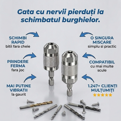 Adaptor Hexagonal pentru Burghie