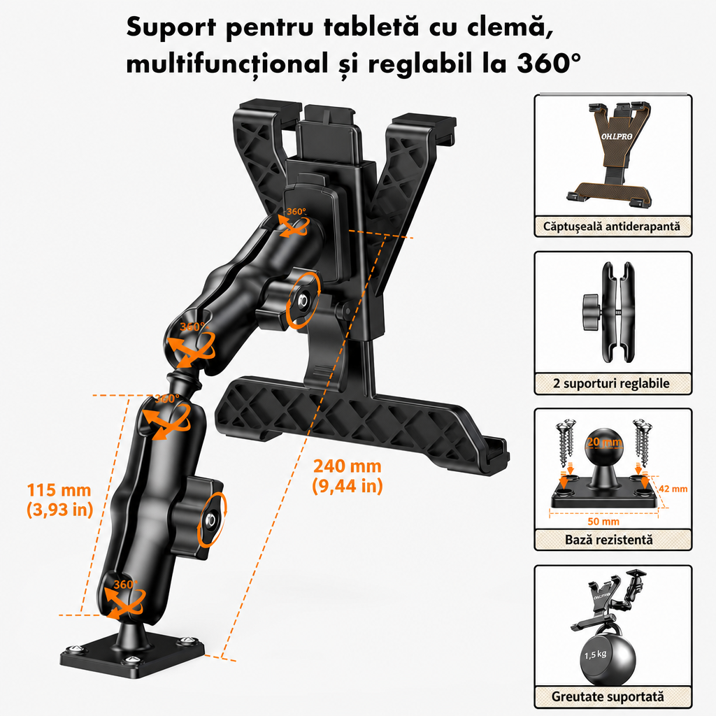 Suport Tabletă Flexibil Mașină