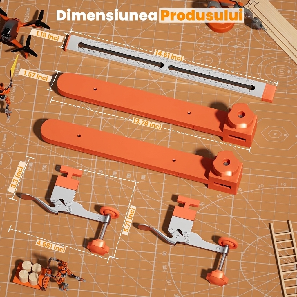 Set Jig Montare Glisiere Sertare