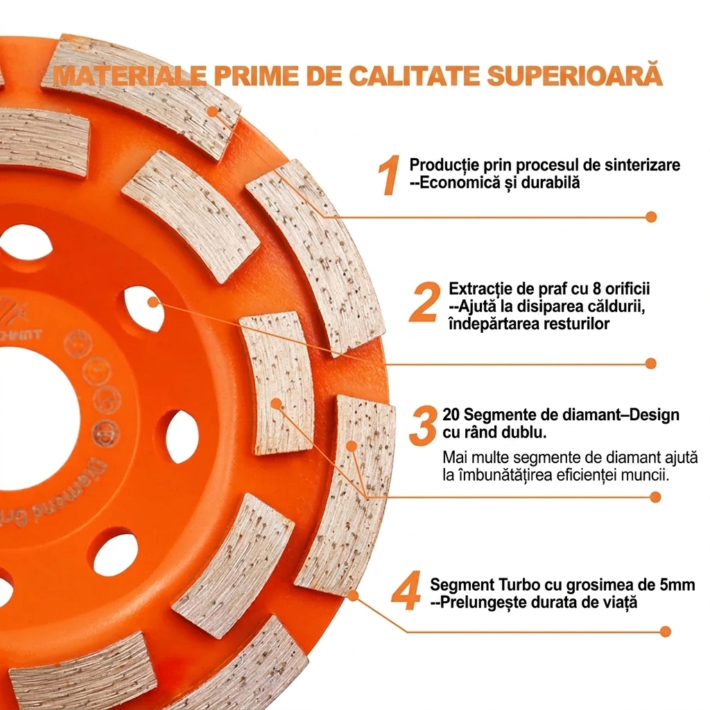Disc abraziv piatră beton