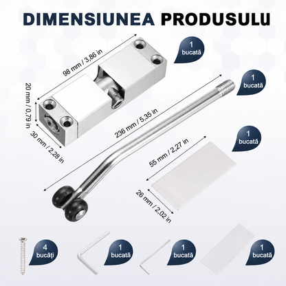 Închizător Ușă Arc Silențios