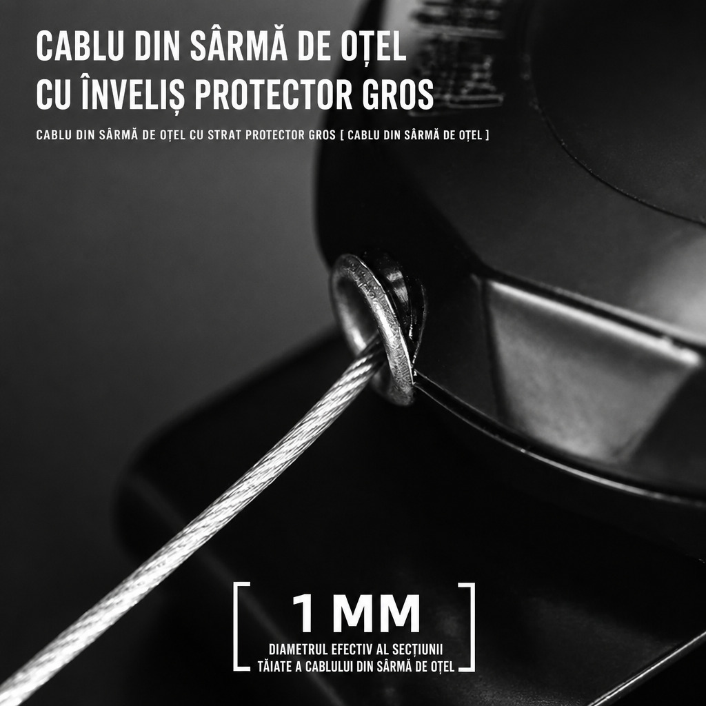 Cablu Retractabil Chei Antipierdere