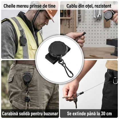Cablu Retractabil Chei Antipierdere
