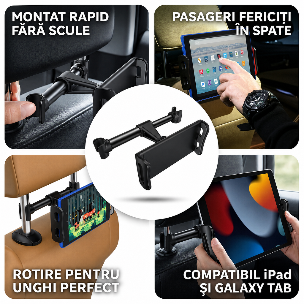 Suport Tabletă Auto Tetieră