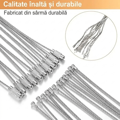 Breloc Cablu Inox Multifuncțional