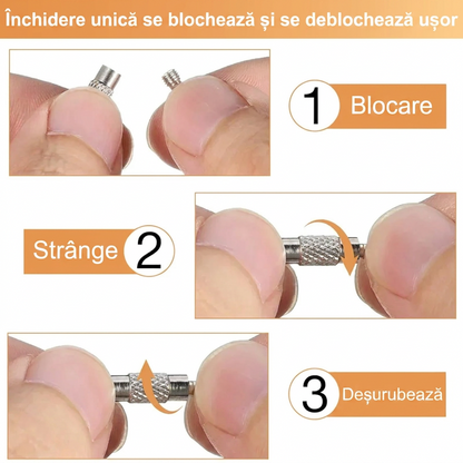 Breloc Cablu Inox Multifuncțional