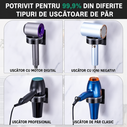 Suport Uscător Păr Autoadeziv