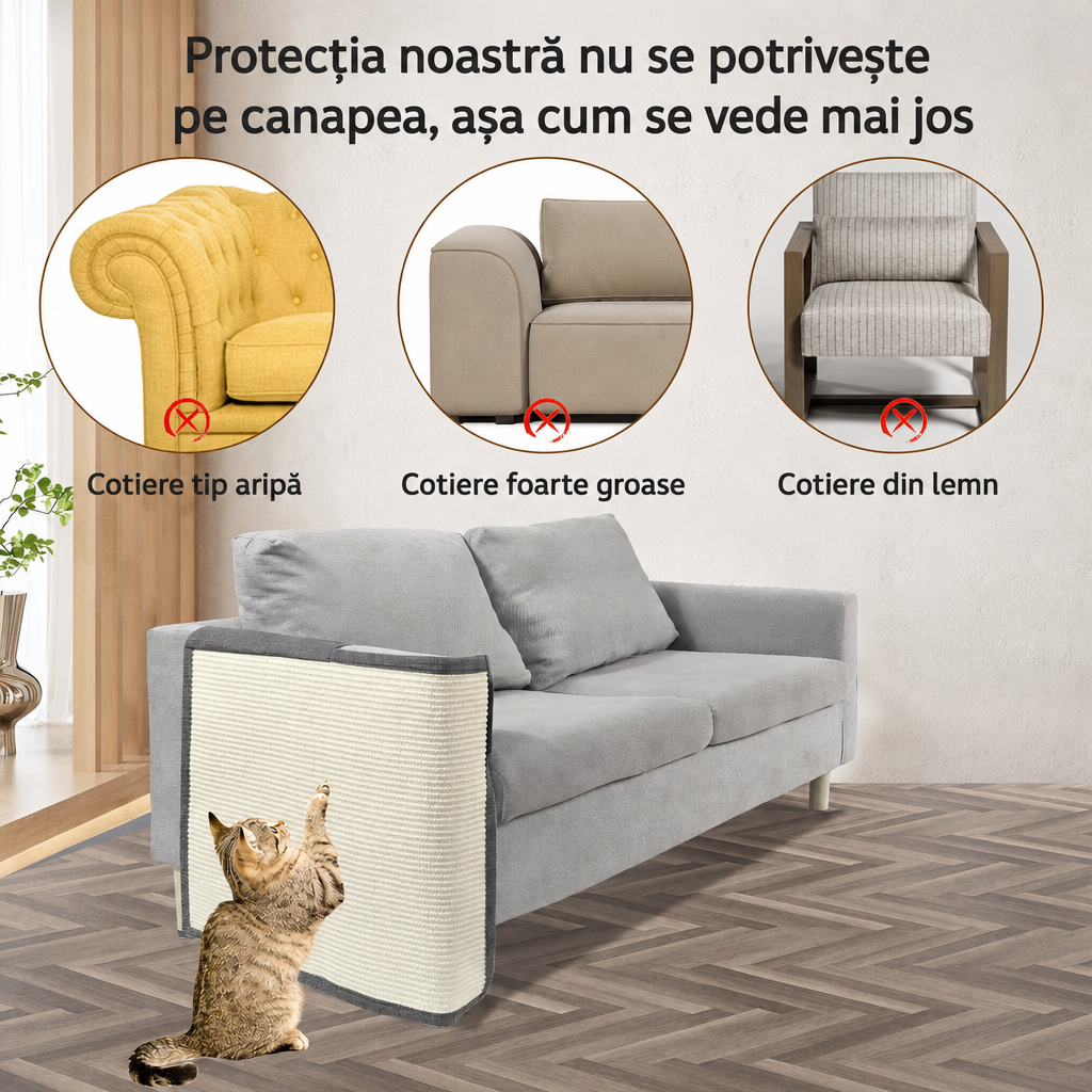 Protecție Canapea Sisal Pisici