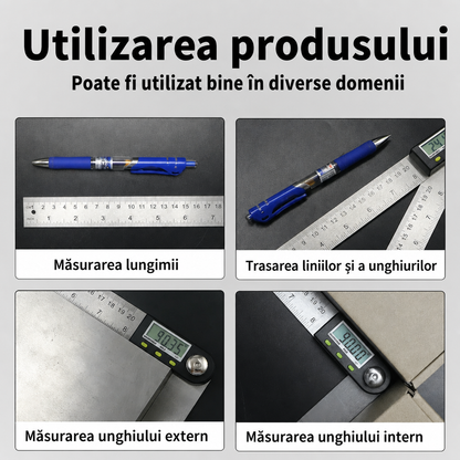 Riglă Digitală Unghiuri