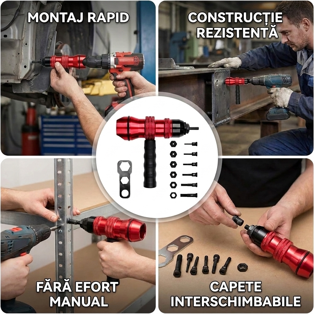 Adaptor Nituri pentru Bormașină