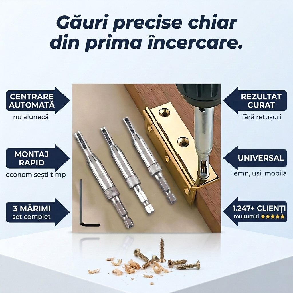 Set 3 Burghie Auto-centrare Mobilier