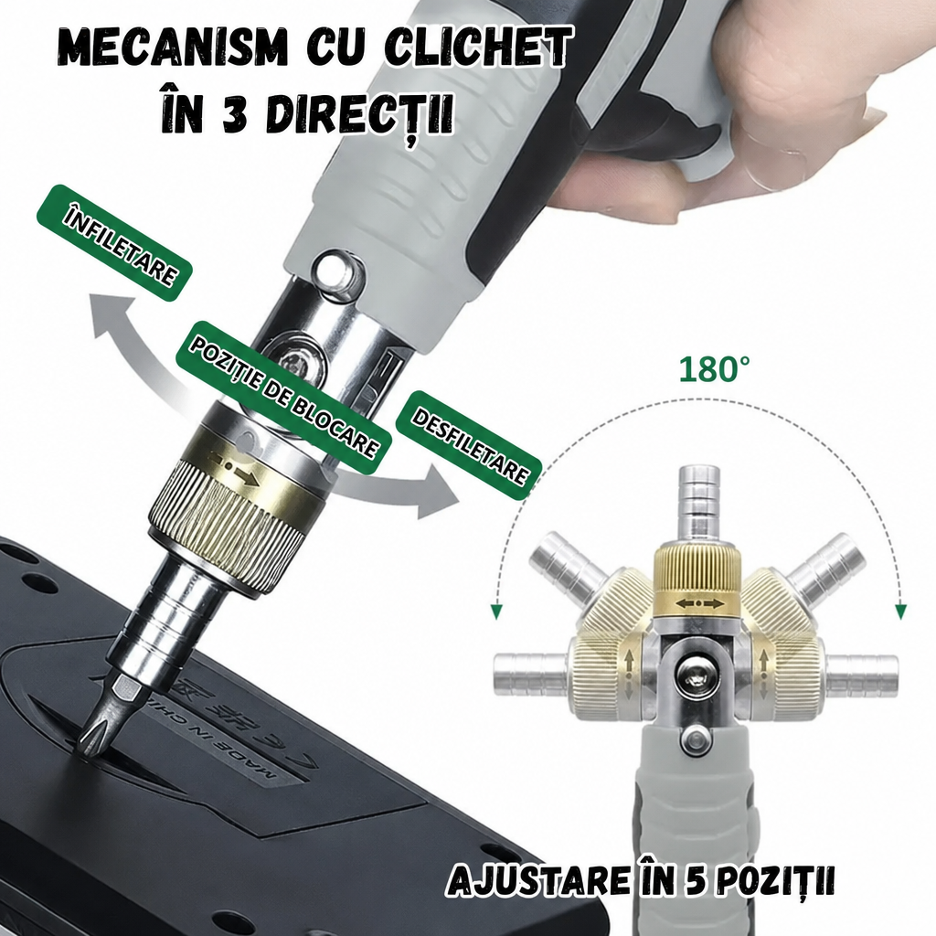 Șurubelniță Electrică Multiunghi