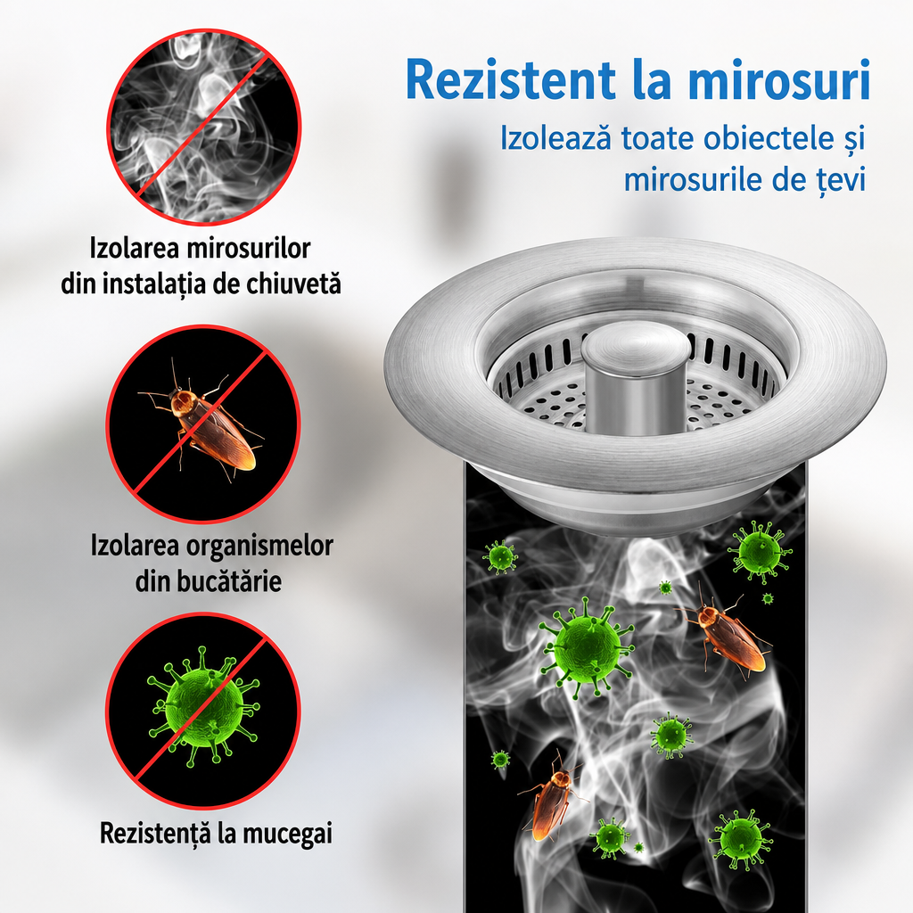 Stopper Inox Pop-Up Chiuvetă