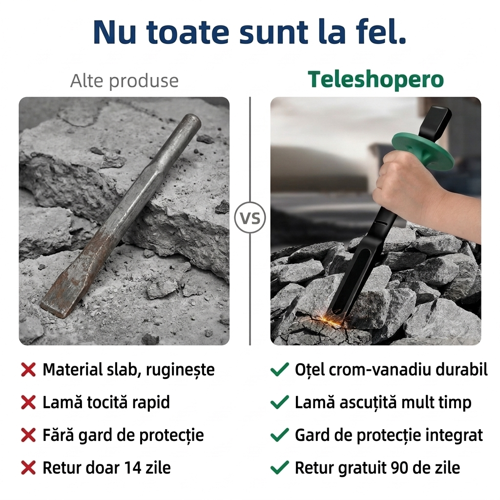 Daltă Plată Crom-Vanadiu
