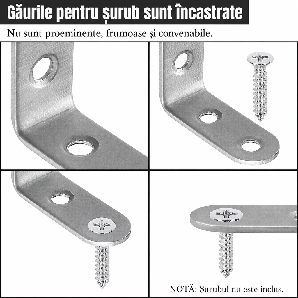 Consolă Unghiulară Oțel Inoxidabil