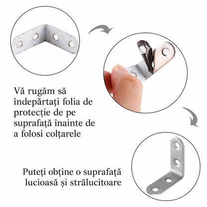 Consolă Unghiulară Oțel Inoxidabil