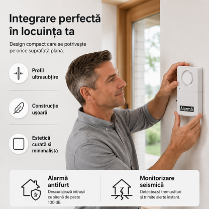Alarmă Vibrație Uși Ferestre