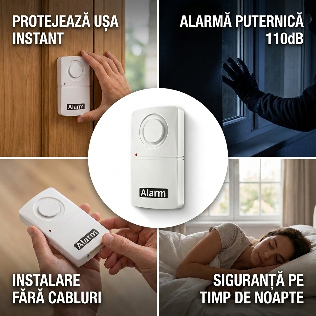 Alarmă Vibrație Uși Ferestre