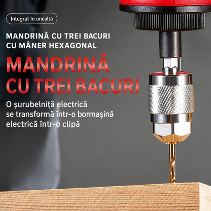 Adaptor Mandrină Auto-Strângere