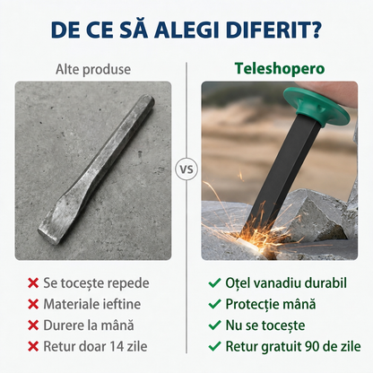 Daltă Plată Oțel Vanadiu