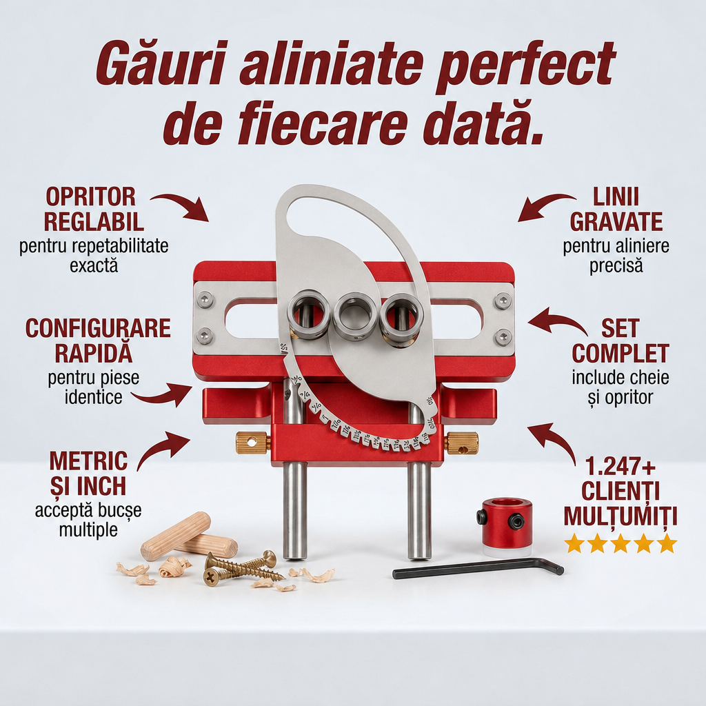 Jig Dowel pentru Îmbinări