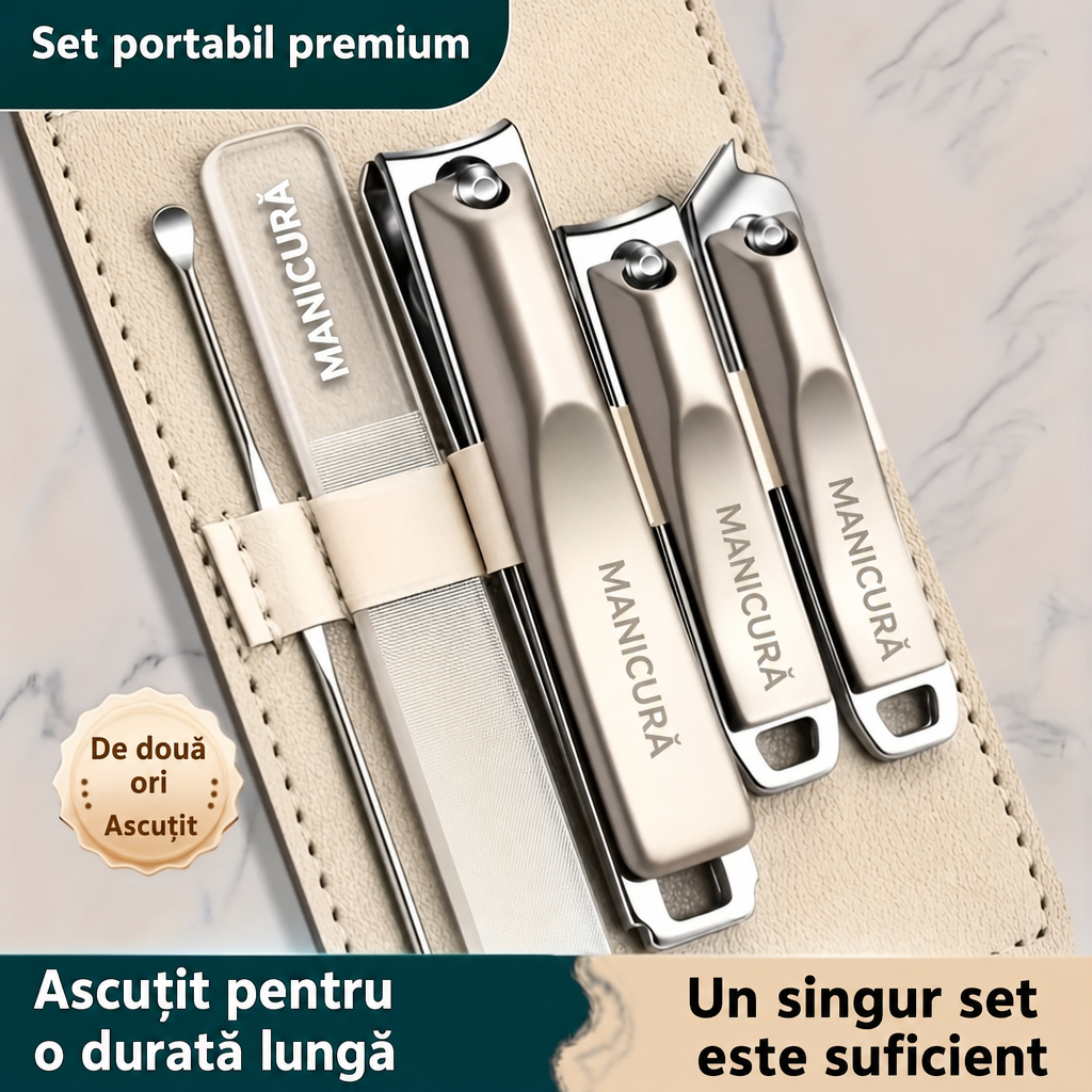 Trusă Îngrijire Unghii Inox