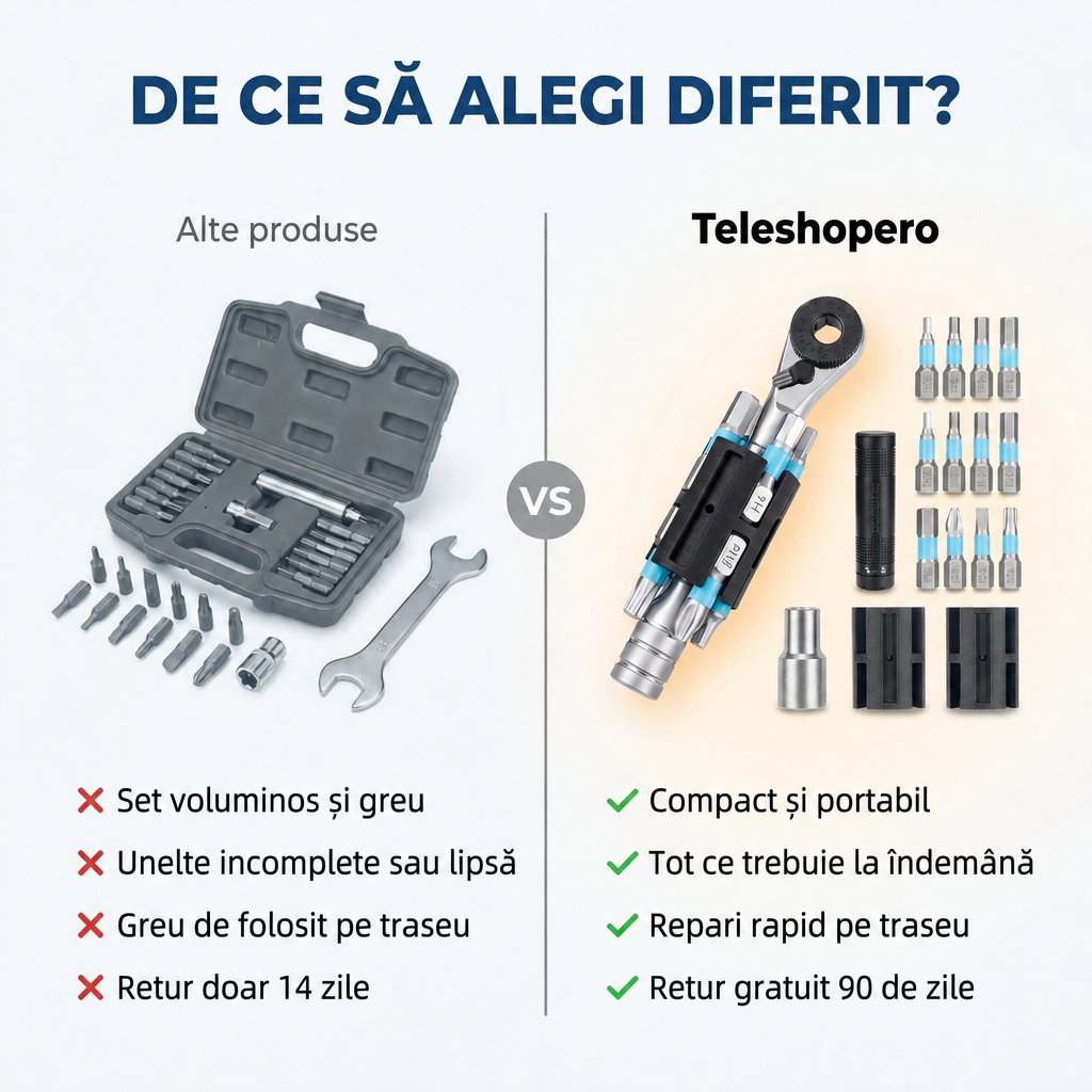 Set Unelte Compacte Bicicletă