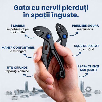 Clește Reglabil pentru Țevi