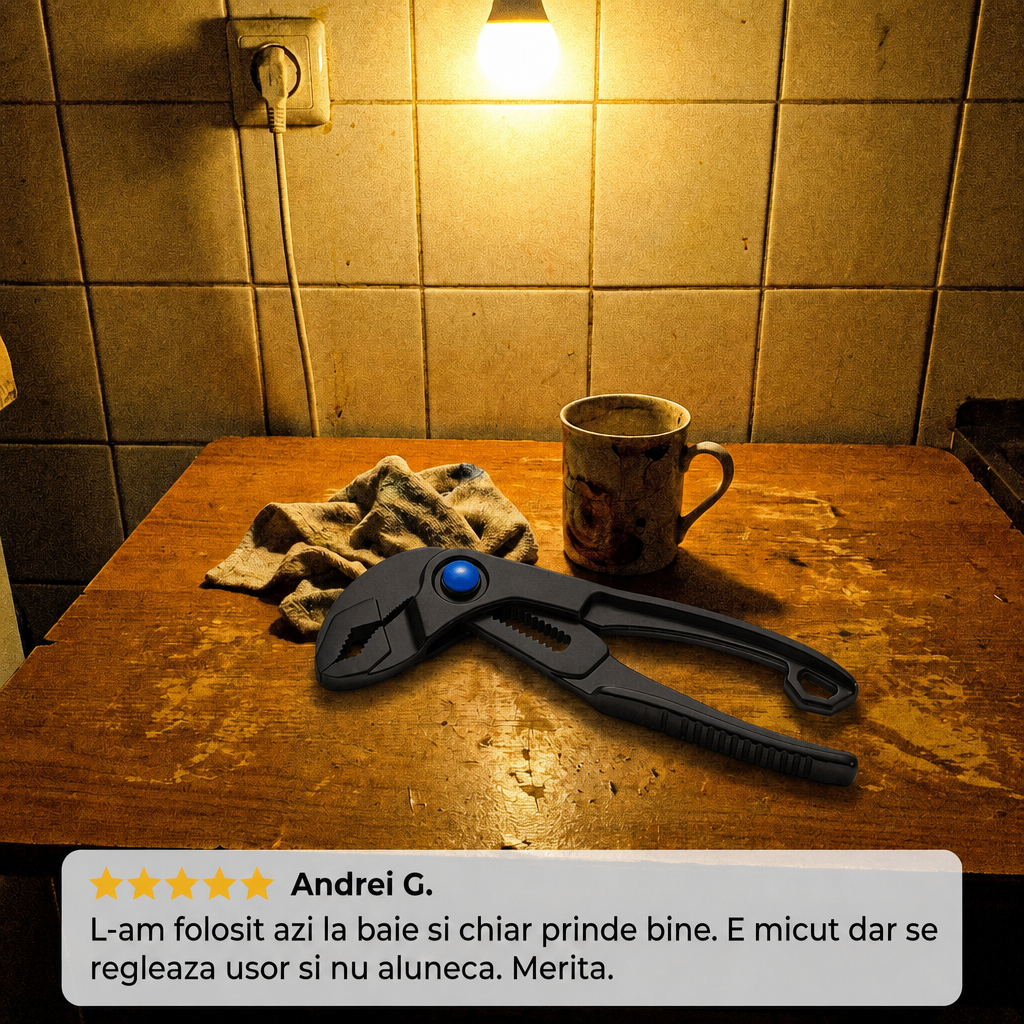 Clește Reglabil pentru Țevi