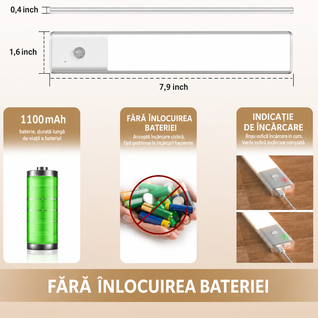 Lumină LED Dulap Wireless