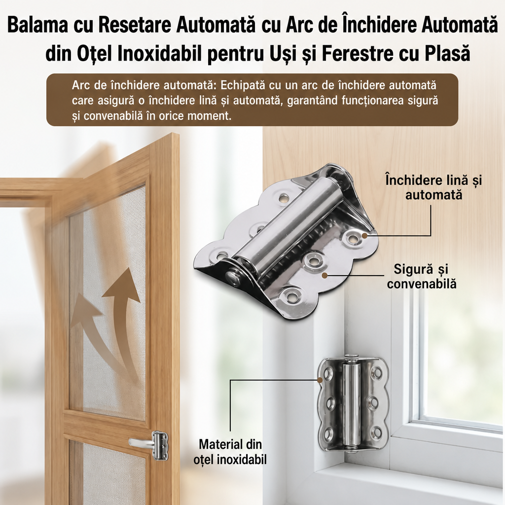 Balamale Auto-Închidere Inox