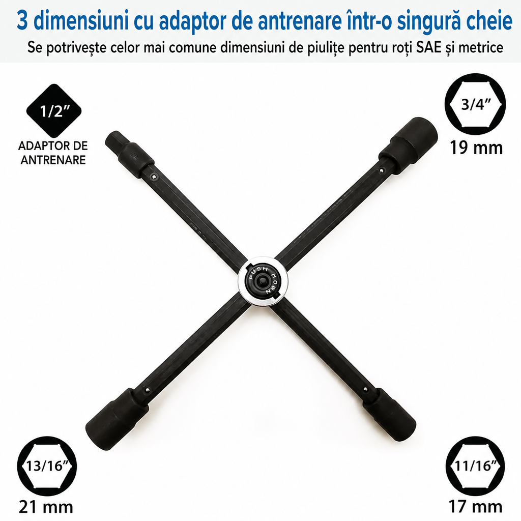 Cheie Roți Extensibilă Pliabilă