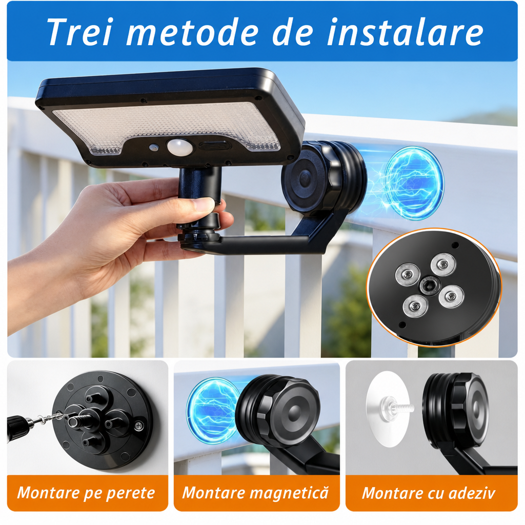 Lumină Solară Magnetică Senzor