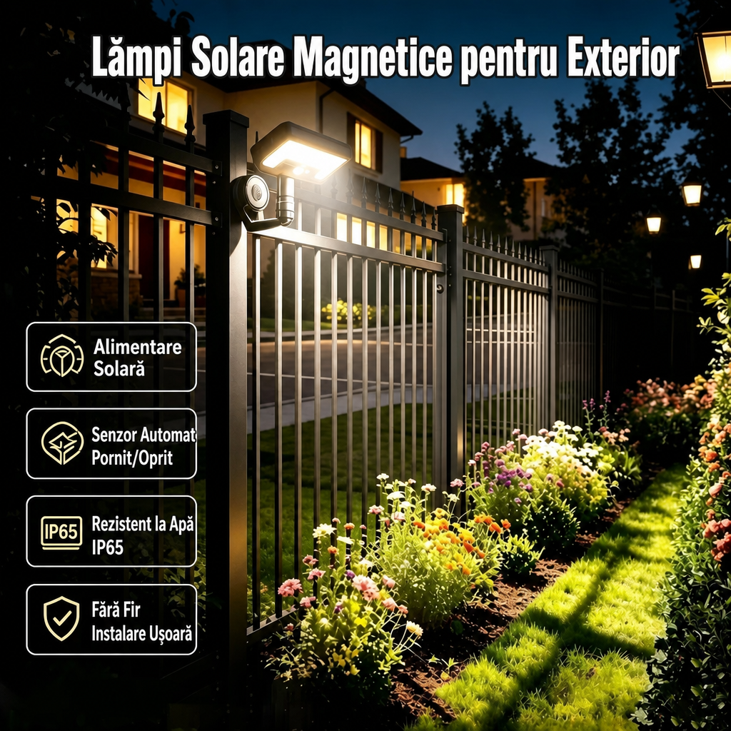 Lumină Solară Magnetică Senzor