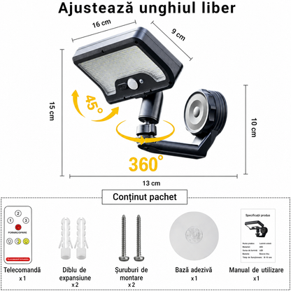 Lumină Solară Magnetică Senzor
