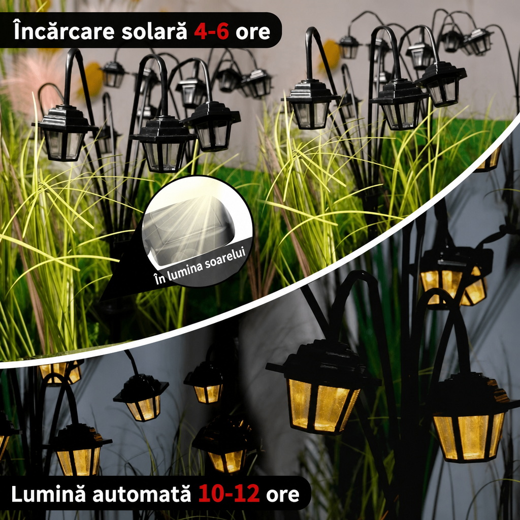 Lumină Solară Vintage Grădină