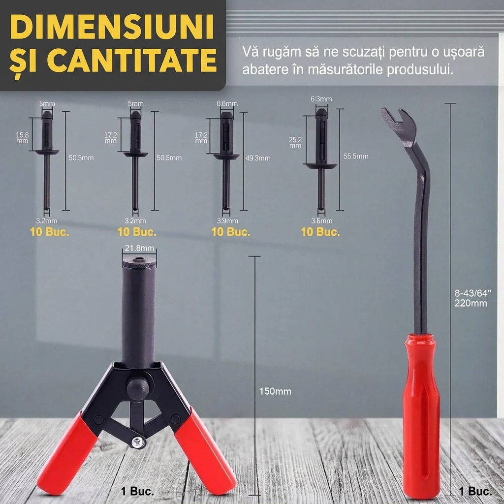 Set Pistol Nituri Plastic