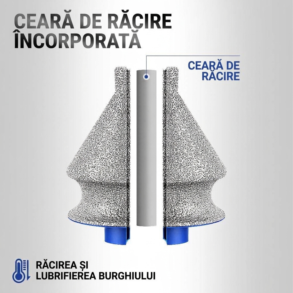 Freză Diamantată Conică pentru Gresie