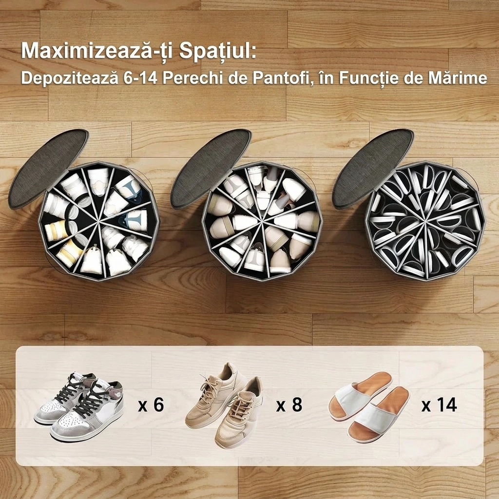 Organizator Rotund pentru Pantofi